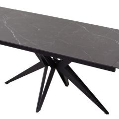 Стол FORIO 160 MATT BLACK MARBLE SOLID CERAMIC / BLACK, ®DISAUR в Тюмени - tumen.mebel24.online | фото 5