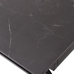 Стол FORIO 160 MATT BLACK MARBLE SOLID CERAMIC / BLACK, ®DISAUR в Тюмени - tumen.mebel24.online | фото 9