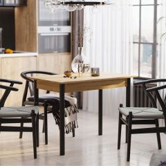 Стол обеденный СО-3 (Дуб Крафт Золотой) в Тюмени - tumen.mebel24.online | фото 2