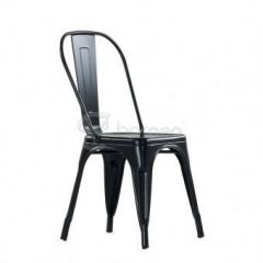 Стул Barneo N-240 Tolix (RAL9017 Черный) в Тюмени - tumen.mebel24.online | фото