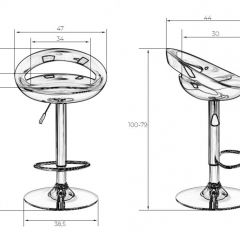 Стул барный DOBRIN DISCO LM-1010 (бордовый металлик) в Тюмени - tumen.mebel24.online | фото