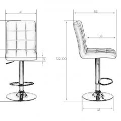 Стул барный DOBRIN KRUGER LM-5009 (белый) в Тюмени - tumen.mebel24.online | фото 2