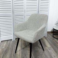 Стул BRANDY WZ2042-19 галечный серый фактурный велюр/ черный каркас М-City в Тюмени - tumen.mebel24.online | фото 5