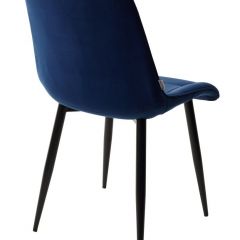 Стул CHIC BLUVEL-86 NAVY BLUE / черный каркас М-City в Тюмени - tumen.mebel24.online | фото 3