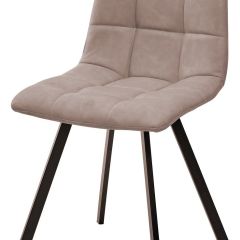 Стул CHILLI SQUARE RU-09 серо-бежевый винтаж, PU / черный каркас М-City в Тюмени - tumen.mebel24.online | фото