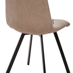 Стул CHILLI SQUARE RU-09 серо-бежевый винтаж, PU / черный каркас М-City в Тюмени - tumen.mebel24.online | фото 3