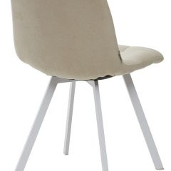 Стул CHILLI SQUARE UF860-01B бежевый, ткань/ белый каркас М-City в Тюмени - tumen.mebel24.online | фото 2