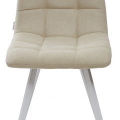 Стул CHILLI SQUARE UF860-01B бежевый, ткань/ белый каркас М-City в Тюмени - tumen.mebel24.online | фото 3