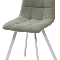 Стул CHILLI SQUARE UF860-11B мятный, ткань/ белый каркас М-City в Тюмени - tumen.mebel24.online | фото