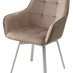Стул MAVERICK 360 град. поворот. BLUVEL-40 BEIGE/ белый каркас, М-City в Тюмени - tumen.mebel24.online | фото