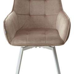 Стул MAVERICK 360 град. поворот. BLUVEL-40 BEIGE/ белый каркас, М-City в Тюмени - tumen.mebel24.online | фото 7