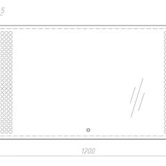 Зеркало Cosmo 120 black с подсветкой Sansa (SC1048Z) в Тюмени - tumen.mebel24.online | фото 2