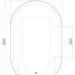 Зеркало Дакка 800х500 с подсветкой Sansa (GL7036Z) в Тюмени - tumen.mebel24.online | фото 8