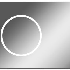 Зеркало Eclipse 90 black с подсветкой Sansa (SE1031Z) в Тюмени - tumen.mebel24.online | фото
