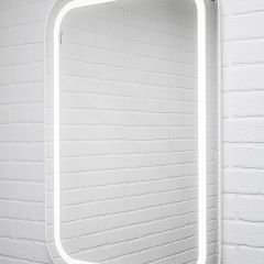 Зеркало Elis 100 white с подсветкой Sansa (SEe1045Z) в Тюмени - tumen.mebel24.online | фото 3
