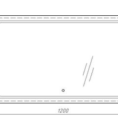 Зеркало Galaxy 120 alum с подсветкой Sansa (SG1010Z) в Тюмени - tumen.mebel24.online | фото 7