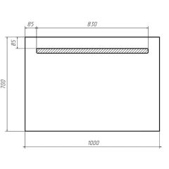 Зеркало Good Light 100 с подсветкой Домино (GL7010Z) в Тюмени - tumen.mebel24.online | фото 2