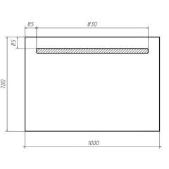 Зеркало Good Light 100 с подсветкой Домино (GL7010Z) в Тюмени - tumen.mebel24.online | фото 2