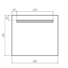 Зеркало Good Light 80 с подсветкой Домино (GL7008Z) в Тюмени - tumen.mebel24.online | фото 2