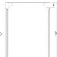 Зеркало Оттава 1000х700 с подсветкой Домино (GL7028Z) в Тюмени - tumen.mebel24.online | фото 8