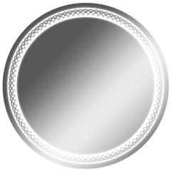 Зеркало Прая 700х700 с подсветкой Домино (GL7048Z) в Тюмени - tumen.mebel24.online | фото 1