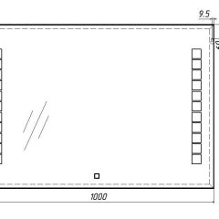 Зеркало Quadro 100 alum с подсветкой Sansa (SQ1019Z) в Тюмени - tumen.mebel24.online | фото 7