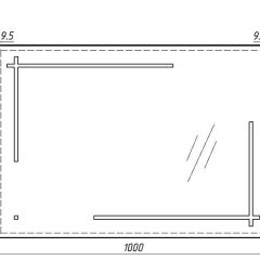 Зеркало Ray 100 black с подсветкой Sansa (SR1035Z) в Тюмени - tumen.mebel24.online | фото 6