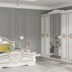 Зеркало в раме (12.150) Грация (белый/золото) в Тюмени - tumen.mebel24.online | фото 2