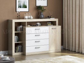 Ангара Комод (Белый глянец/Сонома) в Тюмени - tumen.mebel24.online | фото 2