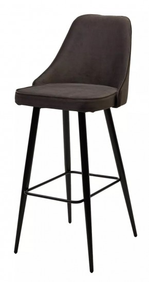 Барный стул NEPAL-BAR ГРАФИТ #14, велюр/ черный каркас (H=78cm) М-City в Тюмени - tumen.mebel24.online | фото 1