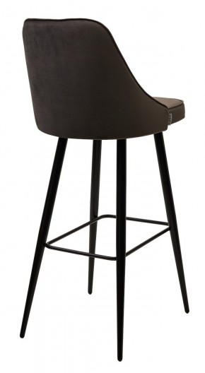 Барный стул NEPAL-BAR ГРАФИТ #14, велюр/ черный каркас (H=78cm) М-City в Тюмени - tumen.mebel24.online | фото 2