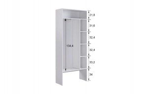 БАСКО Прихожая К10 (белое дерево) в Тюмени - tumen.mebel24.online | фото 6