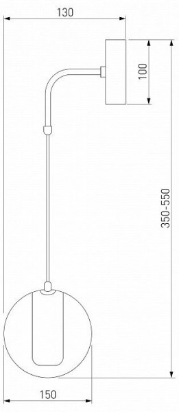 Бра Eurosvet Cobble 50258 LED дымчатый в Тюмени - tumen.mebel24.online | фото 2