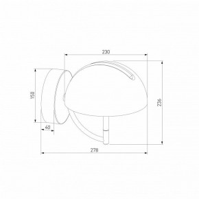 Бра Eurosvet Emisfero 50083/1 LED золото в Тюмени - tumen.mebel24.online | фото 3
