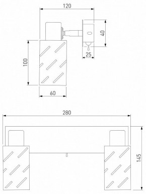 Бра Eurosvet Fente 20090/2 белый/хром в Тюмени - tumen.mebel24.online | фото 5