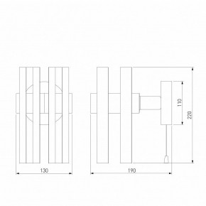 Бра Eurosvet Spada 70116/1 черный в Тюмени - tumen.mebel24.online | фото 4