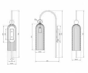 Бра Maytoni Antic MOD302WL-01GR в Тюмени - tumen.mebel24.online | фото 3