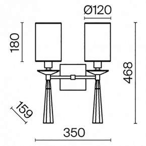 Бра Maytoni Bianco MOD224WL-02BS1 в Тюмени - tumen.mebel24.online | фото 3