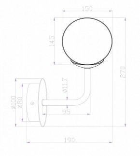 Бра Maytoni Erich MOD221-WL-01-N в Тюмени - tumen.mebel24.online | фото 3