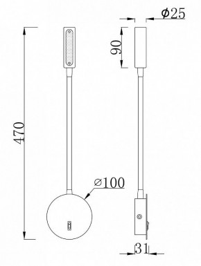 Бра Maytoni Stem C035WL-L3B3K в Тюмени - tumen.mebel24.online | фото 7