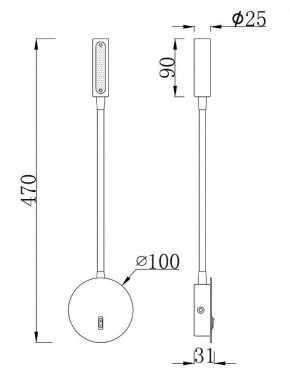 Бра Maytoni Stem C035WL-L3MG3K в Тюмени - tumen.mebel24.online | фото 5