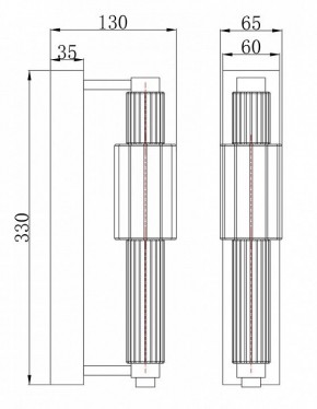 Бра Maytoni Verticale MOD308WL-L9CH3K в Тюмени - tumen.mebel24.online | фото 3