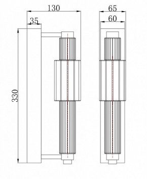 Бра Maytoni Verticale MOD308WL-L9GR3K в Тюмени - tumen.mebel24.online | фото 3