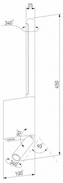 Бра с подсветкой Elektrostandard Sarca a066400 в Тюмени - tumen.mebel24.online | фото 5