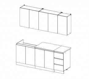 ЧЕЛСИ Кухонный гарнитур 2,0 м (Белый) в Тюмени - tumen.mebel24.online | фото 3