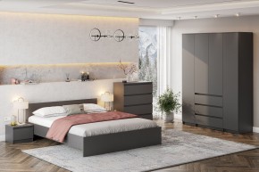ДЕНВЕР Шкаф четырехстворчатый (Графит серый) в Тюмени - tumen.mebel24.online | фото 3