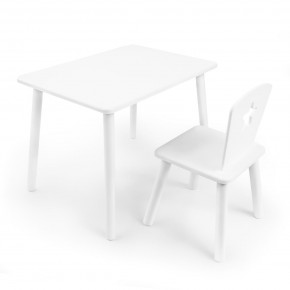 Детский комплект стол и стул «Звезда» Rolti Baby (белый/белый, массив березы/мдф) в Тюмени - tumen.mebel24.online | фото