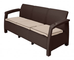 Диван Yalta Premium Sofa 3 Set (Ялта) шоколадный (+подушки под спину) в Тюмени - tumen.mebel24.online | фото