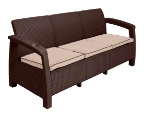 Диван Yalta Premium Sofa 3 Set (Ялта) шоколадный (+подушки под спину) в Тюмени - tumen.mebel24.online | фото 2
