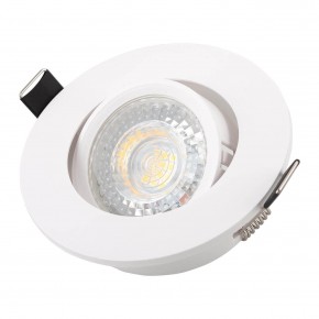DK3020-WH Встраиваемый светильник, IP 20, 10 Вт, GU5.3, LED, белый, пластик в Тюмени - tumen.mebel24.online | фото 2